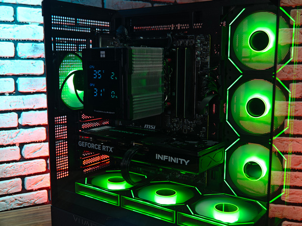 Сборка компьютера от SpectraPC в корпусе ZALMAN P40 PRISM вид 20