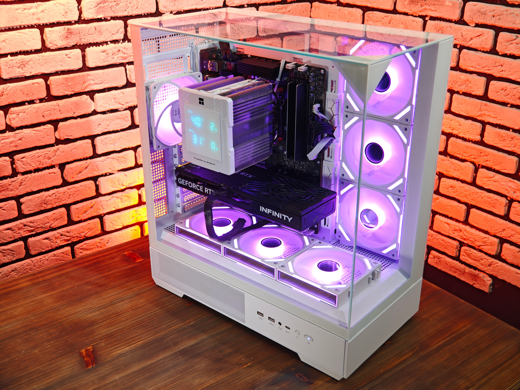 Сборка компьютера от SpectraPC в корпусе ZALMAN P40 PRISM вид 20