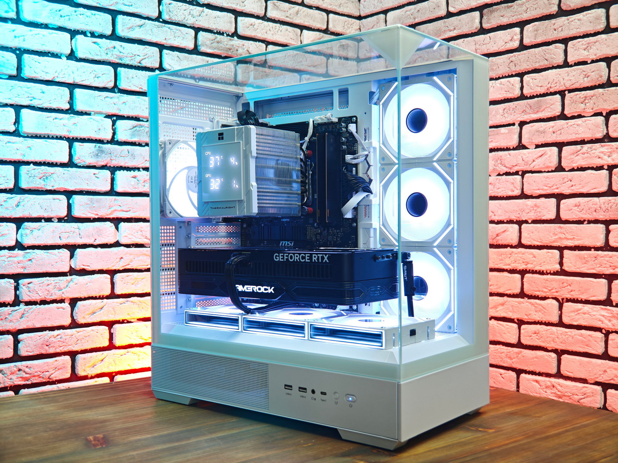 Сборка компьютера от SpectraPC в корпусе ZALMAN P40 PRISM вид 24