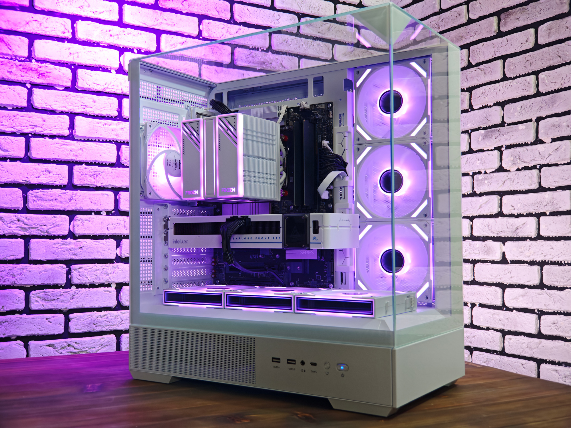 Сборка компьютера от SpectraPC в корпусе ZALMAN P40 PRISM вид 26